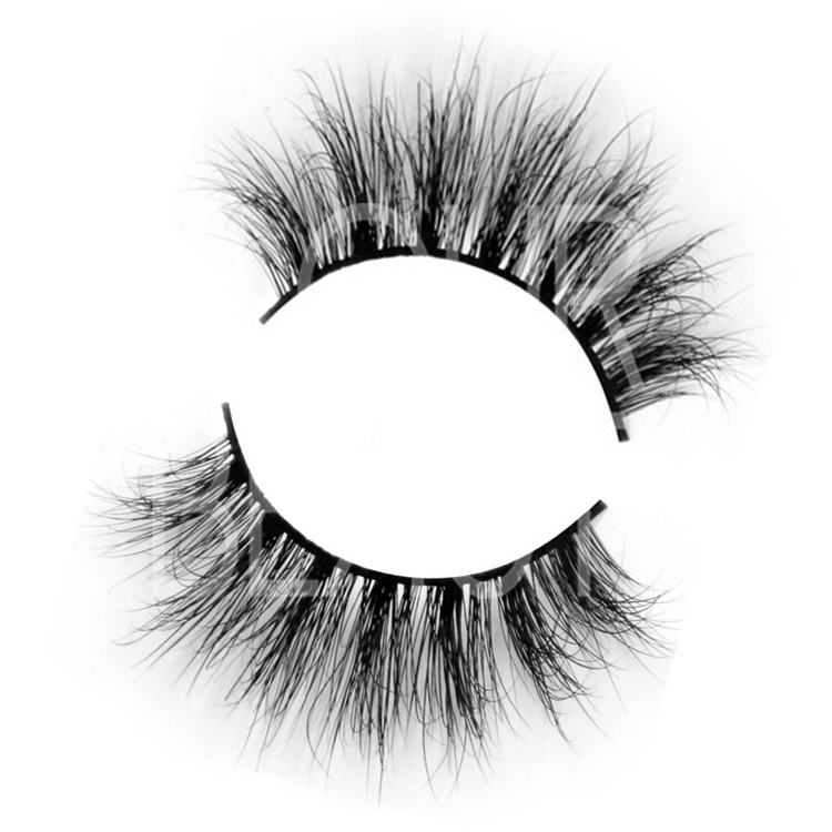 Premium quality black 100% real mink eyelashes wholesale ES15